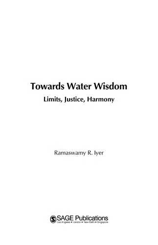 Towards water wisdom