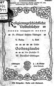 Unser Gottesglaube