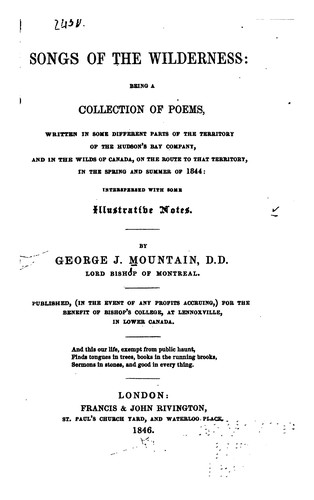 Songs of the wilderness