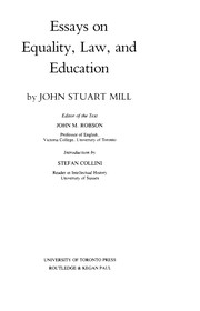 Collected Works of John Stuart Mill