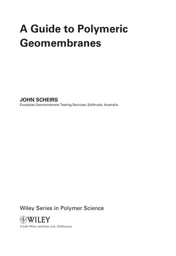 A guide to polymeric geomembranes