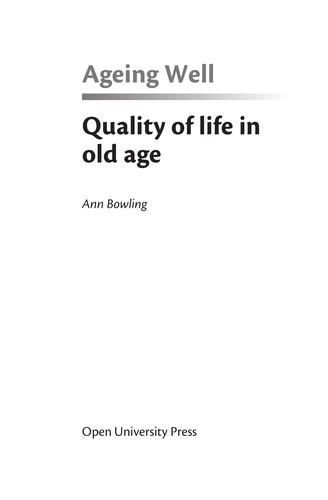 Ageing well