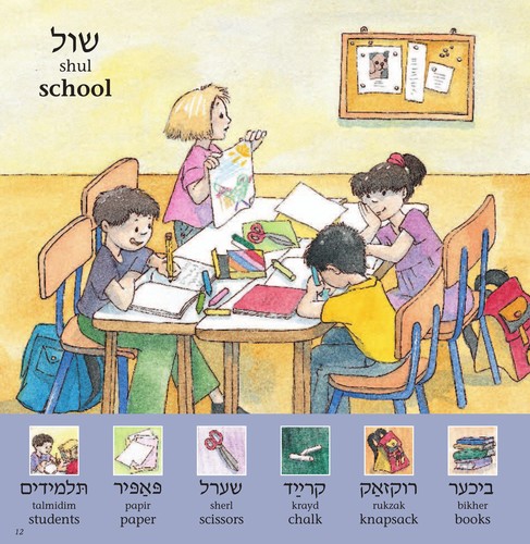 My first Yiddish word book