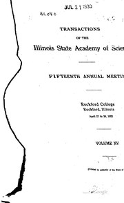 Transactions of the Illinois State Academy of Science