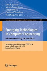 Emerging Technologies in Computer Engineering : Microservices in Big Data Analytics