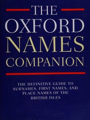 The Oxford names companion