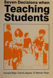 Seven decisions when teaching students