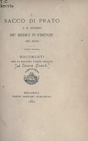 Il sacco di Prato e il ritorno de'Medici in Firenze nel MDXII