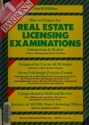 Barron's how to prepare for real estate licensing examinations