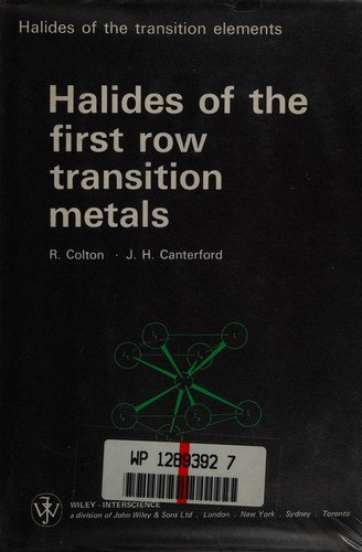 Halides of the First Row Transition Meta