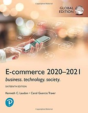 E-commerce 2020-2021,Business, Technology and Society 16Th Edition Global Edition