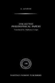 Collected Philosophical Papers (Phaenomenologica)