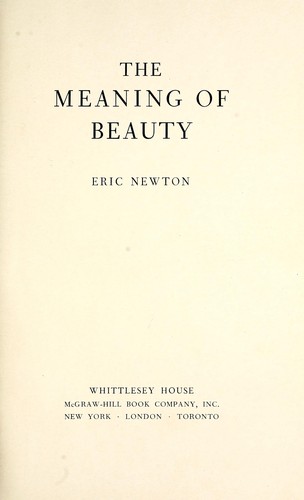 The Meaning of Beauty