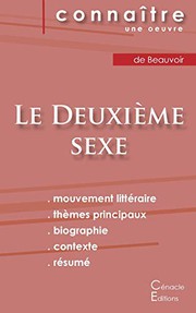 Fiche de lecture Le Deuxième sexe  de Simone de Beauvoir