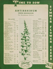 Time to sow summer flower seeds, 1941