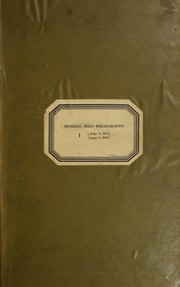 General seed bibliography [(without germination of seeds)] ...