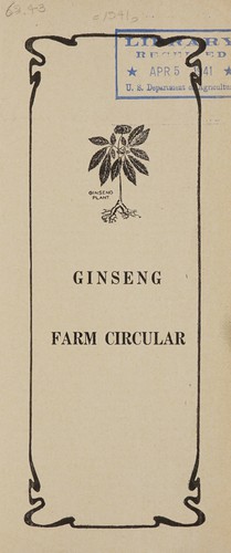 Ginseng farm circular