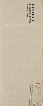 Seeds of honey plants [for winter and spring 1941]