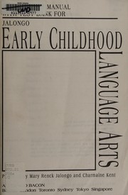 Instructor's manual with test bank for Early childhood language arts