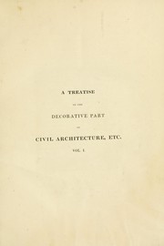 A Treatise on the Decorative Part of Civil Architecture. 1/2