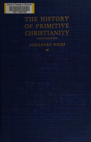 The history of primitive Christianity