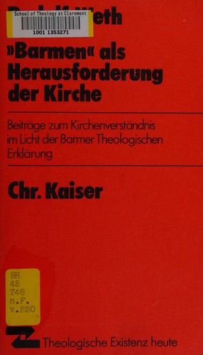 "Barmen" als Herausforderung der Kirche