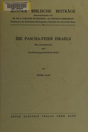 Die Pascha-Feier Israels