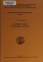Fourteen early Byzantine cantica