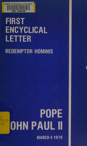 Encyclical Redemptor hominis of the Supreme Pontiff John Paul II