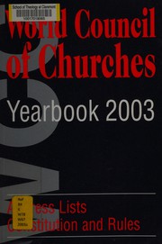 World Council of Churches Yearbook 2003