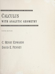 Calculus with analytic geometry