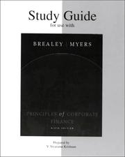 Study Guide to Accompany Principles of Corporate Finance