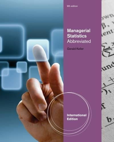Managerial Statistics, Abbreviated International Edition