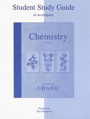 Student Study Guide to accompany Chemistry