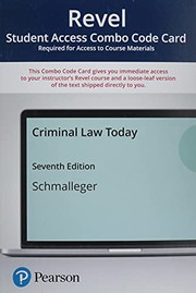 Revel for Criminal Law Today -- Combo Access Card