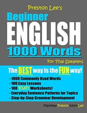 Preston Lee's Beginner English 1000 Words For Thai Speakers
