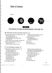 The Origins of Global Interdependence, 1500-1800