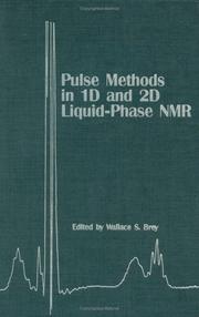 Pulse Methods in 1D & 2D Liquid-Phase NMR