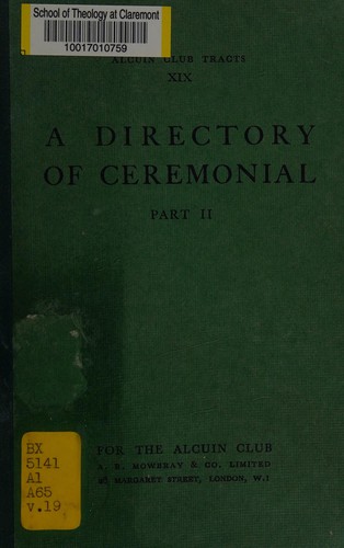 A directory of ceremonial