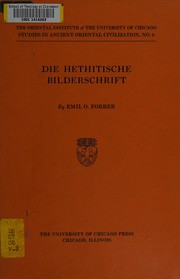 Die hethitische bilderschrift