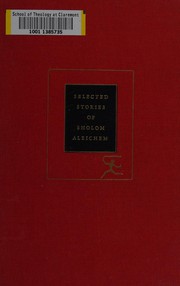Selected stories of Sholom Aleichem