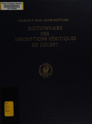Dictionnaire des inscriptions sémitiques de l'ouest