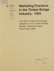 Marketing practices in the timber bridge industry