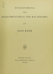 Entzifferung der Keilschrifttafeln von Ras Schamra