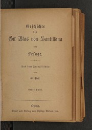Geschichte des Gil Blas von Santillana