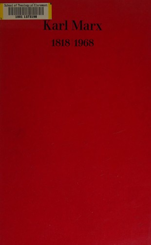 Karl Marx, 1818/1968