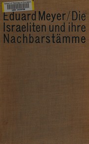 Die Israeliten und ihre Nachbarstämme