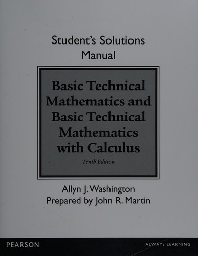 Basic Technical Mathematics and Basic Technical Mathematics with Calculus