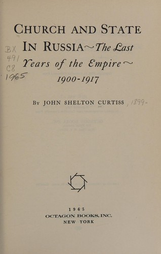 Church and state in Russia