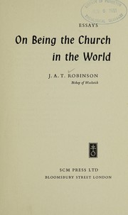 On being the Church in the world